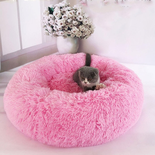 Washable Long Plush Cat House