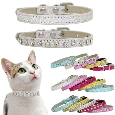 Shining Diamond Rhinestone Cat Collar