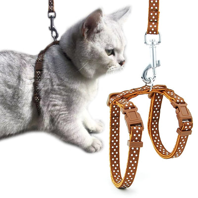 Cat Leash Adjustable Nylon Pet