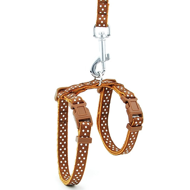 Cat Leash Adjustable Nylon Pet