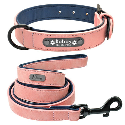 Collars 2 Layer Leather Dog Leash