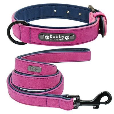 Collars 2 Layer Leather Dog Leash