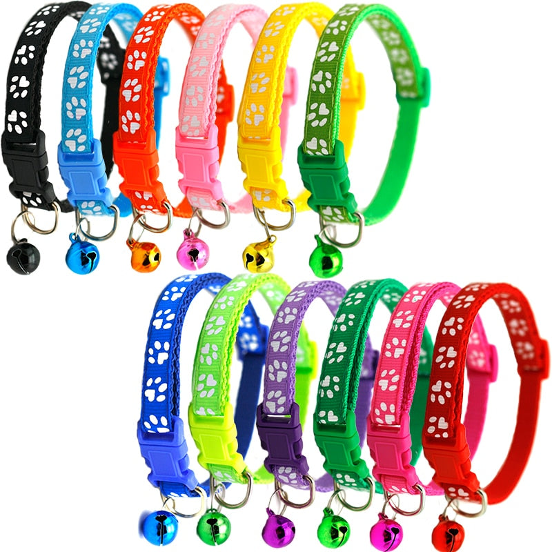 Bell Adjustable Buckle Collar Cat