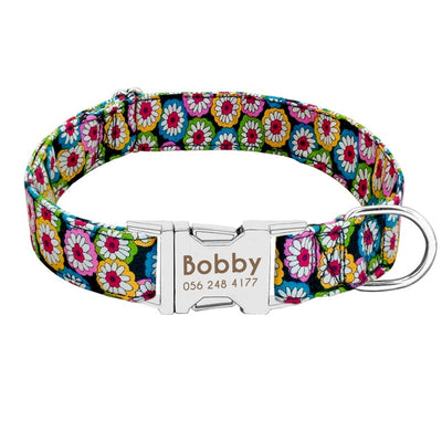 Personalized Nylon Dogs Collar