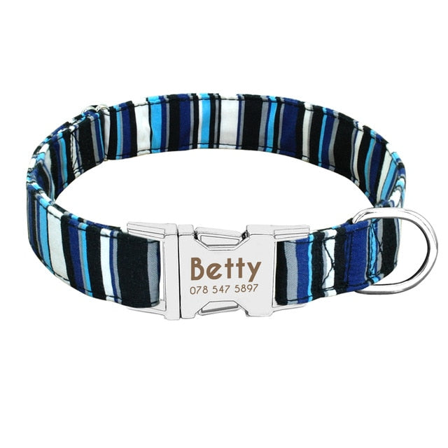 Personalized Nylon Dogs Collar
