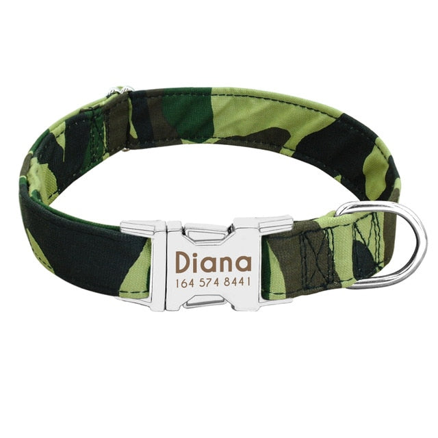 Personalized Nylon Dogs Collar