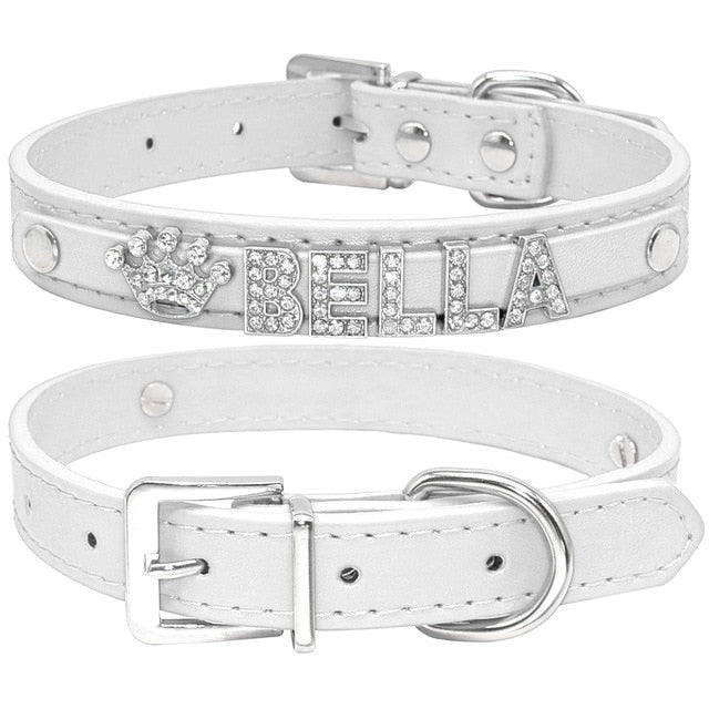 Personalized Rhinestone Cat Collar