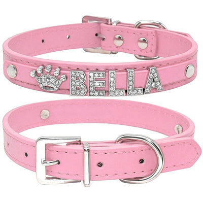 Personalized Rhinestone Cat Collar