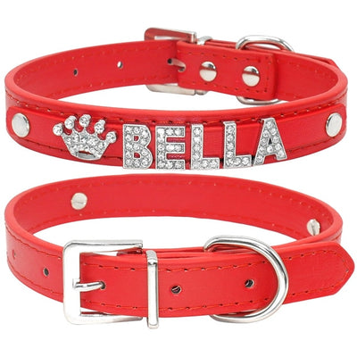 Personalized Rhinestone Cat Collar