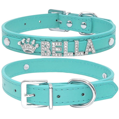 Personalized Rhinestone Cat Collar
