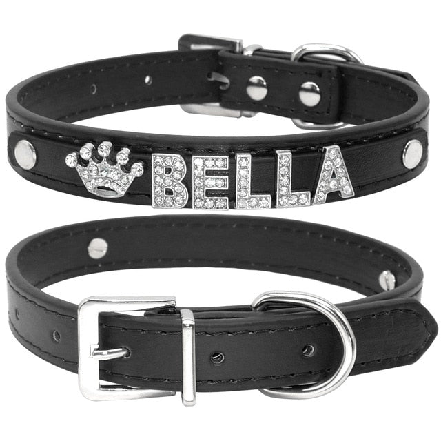 Personalized Rhinestone Cat Collar