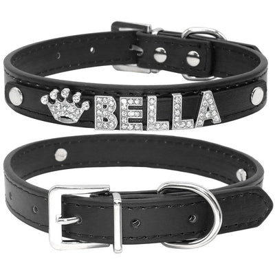 Personalized Rhinestone Cat Collar