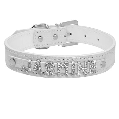 Personalized Rhinestone Cat Collar