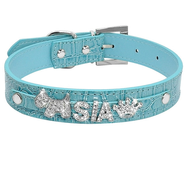 Personalized Rhinestone Cat Collar