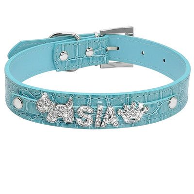 Personalized Rhinestone Cat Collar