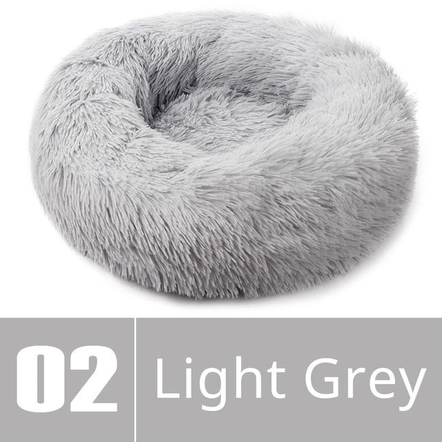 Round Plush Dog Bed