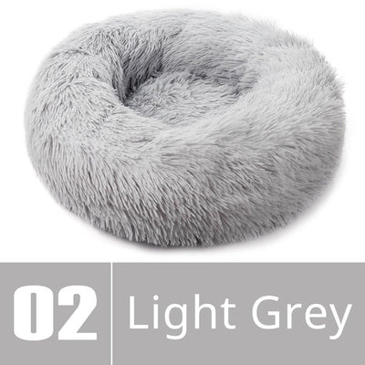 Round Plush Dog Bed