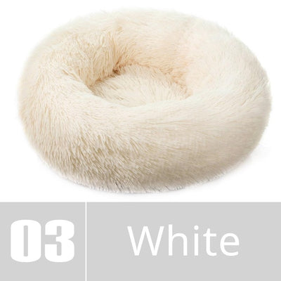 Round Plush Dog Bed