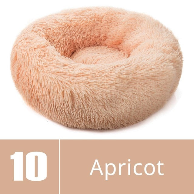 Round Plush Dog Bed