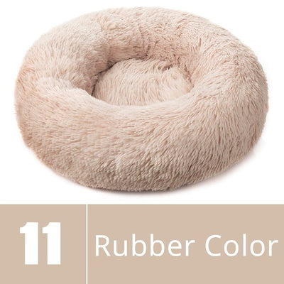 Round Plush Dog Bed