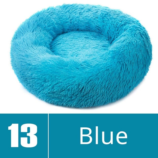 Round Plush Dog Bed