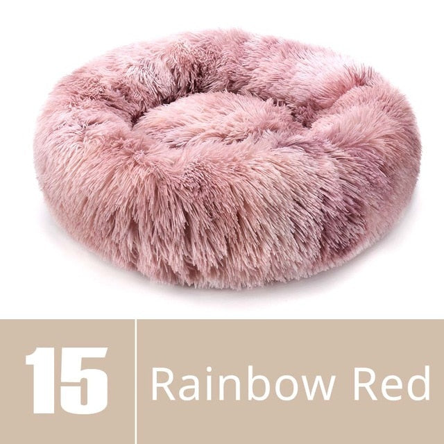Round Plush Dog Bed