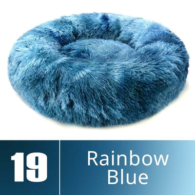 Round Plush Dog Bed
