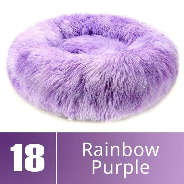 Round Plush Dog Bed