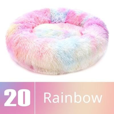 Round Plush Dog Bed